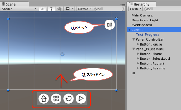 Unity Uguiのpanelをスライドインさせる方法 ふっかつのじゅもん